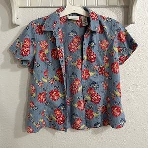 Floral button up